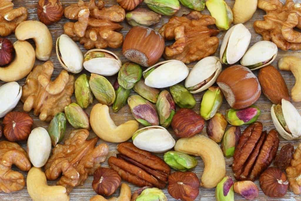 Selection of nuts are recommended by clinical nutritionist Lisa Snowdon