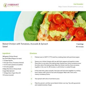 Anti candida diet recipe by clinical nutritionist Lisa Snowdon