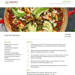 Alkaline food recipe by clinical nutritionist Lisa Snowdon